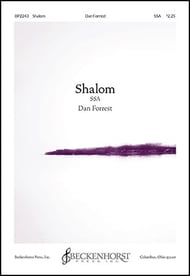 Shalom SSA choral sheet music cover Thumbnail
